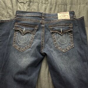 True Religion Men Blue Denim Jeans